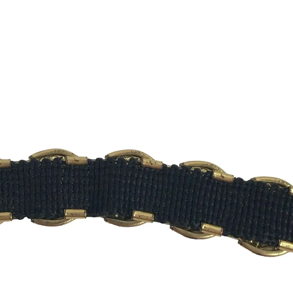 Roman Coin Embossed Belt Gold-tone Fashion Belt Size Small Women's